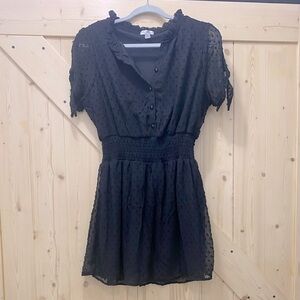 NWOT Justify Black Flirty In-line Waist Dress